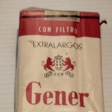 Paquetes de tabaco: PAQUETE DE TABACO SIN ABRIR. GENER. CON FILTRO. EXTRALARGOS