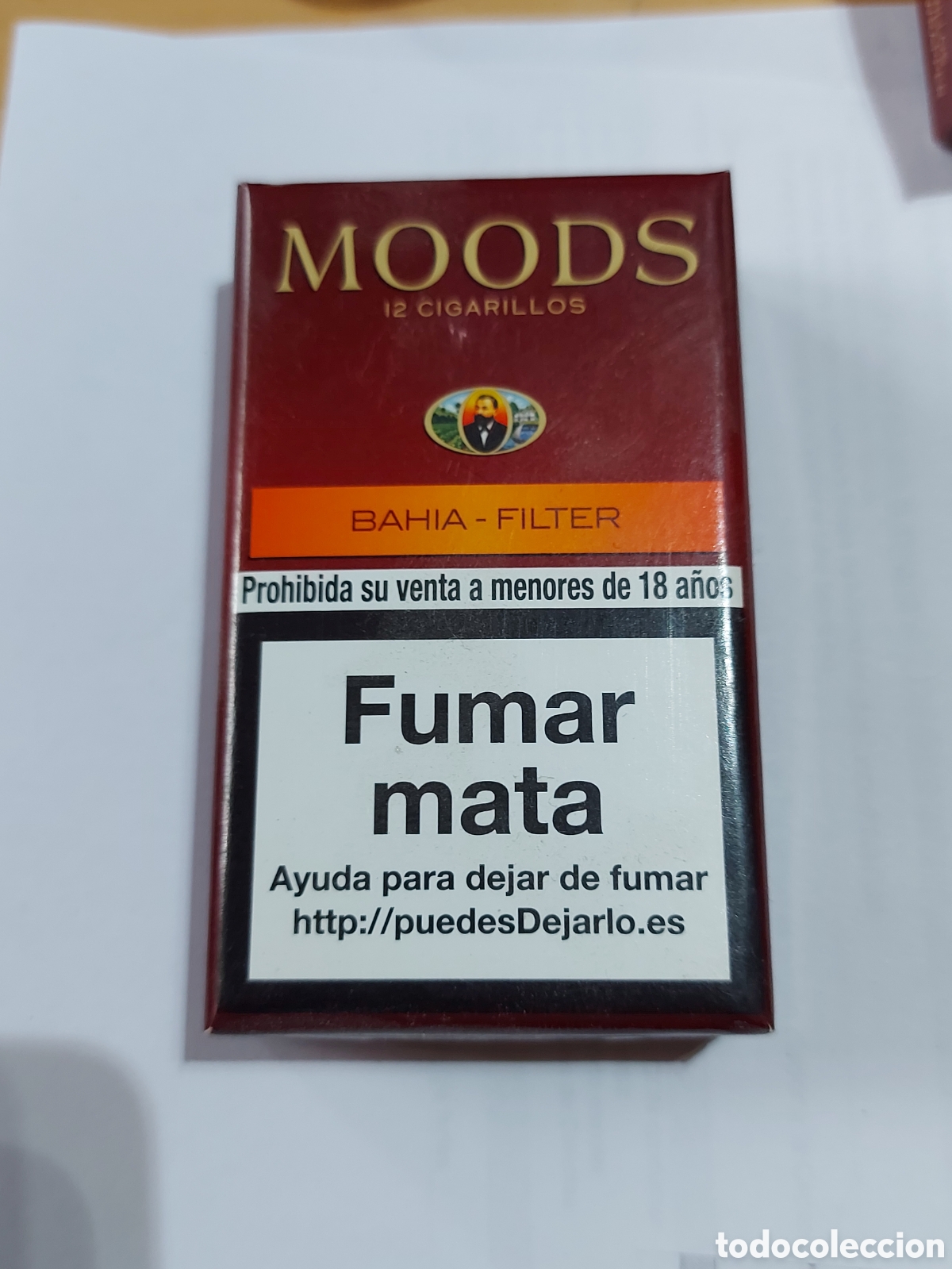 Paquetes de tabaco: CAJA DE CIGARILLOS MOODS. VACIA - Foto 1