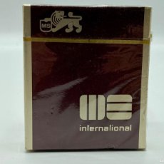 Paquetes de tabaco: MS INTERNATIONAL PAQUETE DE TABACO CAJETILLA DE CIGARRILLOS PRECINTADO LLENO ITALIA.. Lote 390185364