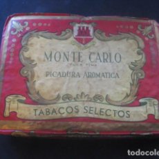 Paquetes de tabaco: PAQUETE PICADURA TABACO MONTE CARLO. ALFRED J. VASQUEZ. GIBRALTAR. (SIN ABRIR)