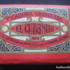 Paquetes de tabaco: PAQUETE PICADURA TABACO EL CUBANITO. R. POVEDANO. GIBRALTAR. (SIN ABRIR)