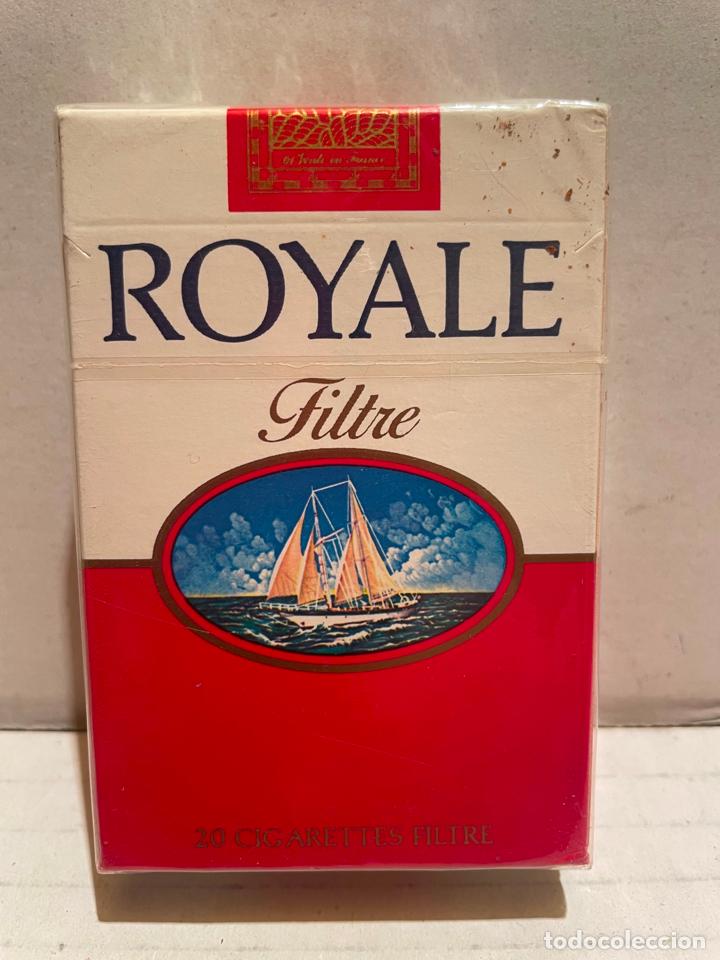 Paquetes de tabaco: ANTIGUO PAQUETE DE ROYALE SIN ABRIR - Foto 1