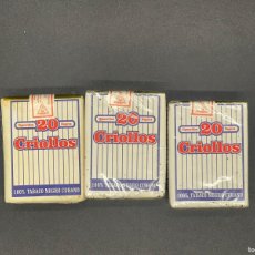 Paquetes de tabaco: 3 CAJA DE TABACO CUBANO ” CRIOLLO”. Lote 392221594