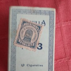 Paquetes de tabaco: CAJA DE 10 CIGARRILLOS ABDULLA.Nº 3.SELLO DE LA REPÚBLICA ESPAÑOLA.AÑOS 30S.COMPLETA,CON CIGARRILLOS. Lote 402426924