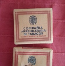 Paquetes de tabaco: 2 PAQUETES DE 20 CIGARRILLOS COMPAÑIA ARRENDATARIA DE TABACOS. Lote 402443144