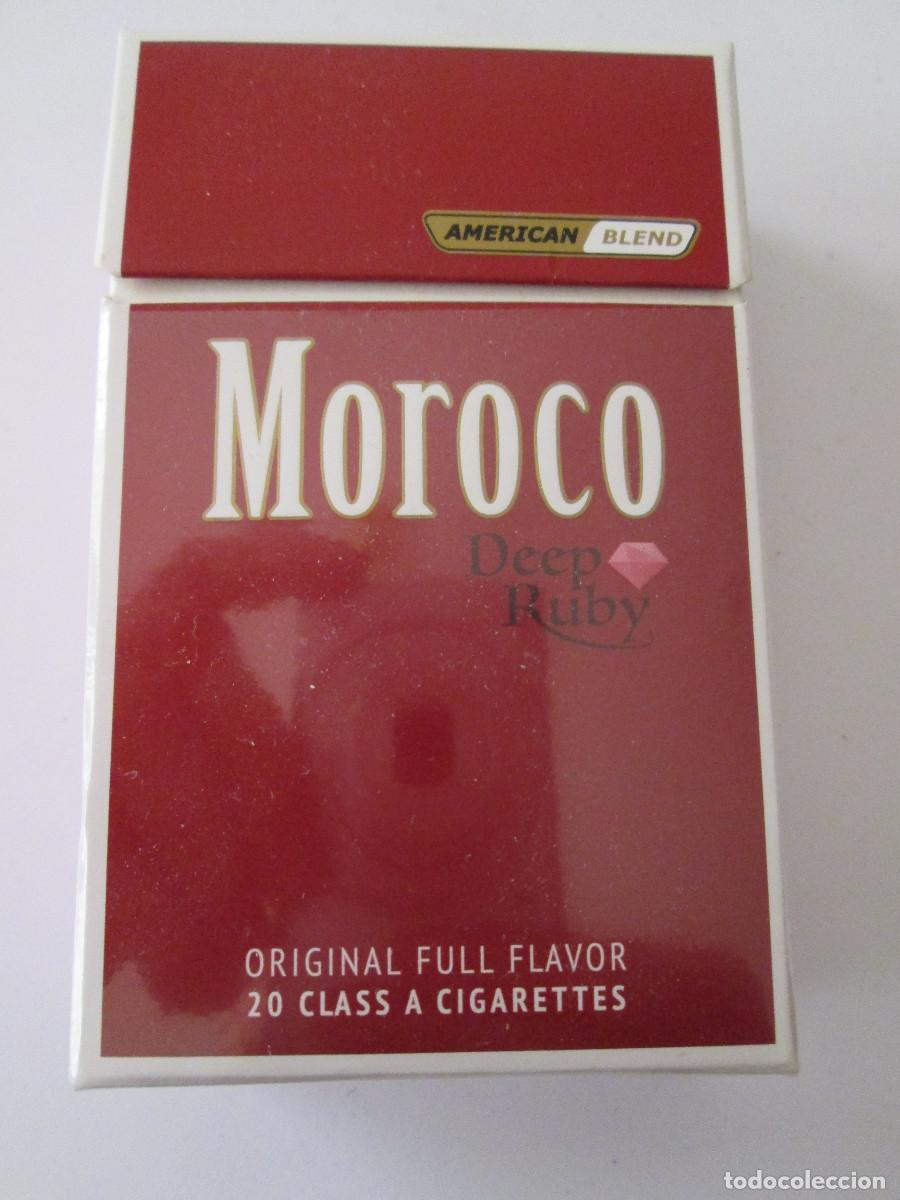 Paquetes de tabaco: PAQUETE DE TABACO VACIO - MOROCO - AMERICAN BLEND - Foto 1