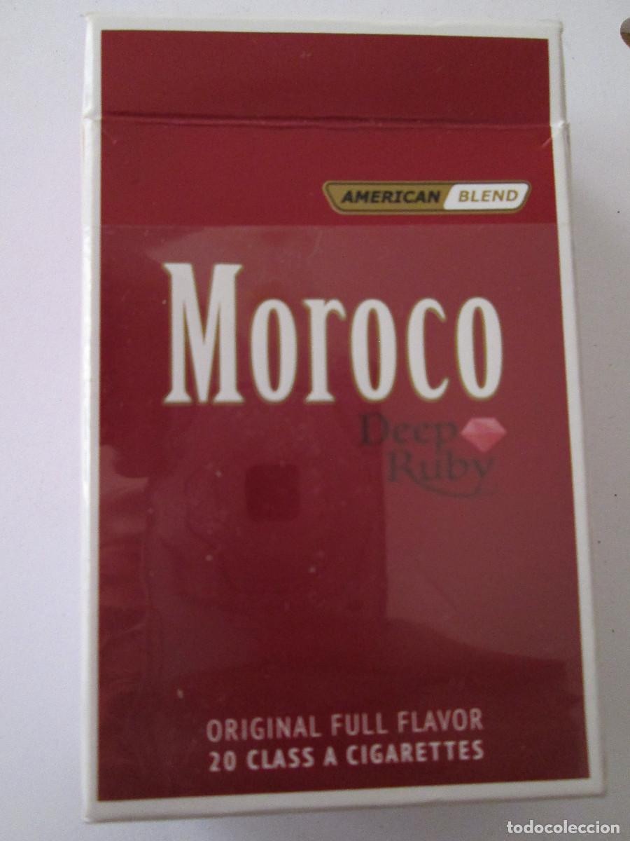 Paquetes de tabaco: PAQUETE DE TABACO VACIO - MOROCO - AMERICAN BLEND - Foto 2