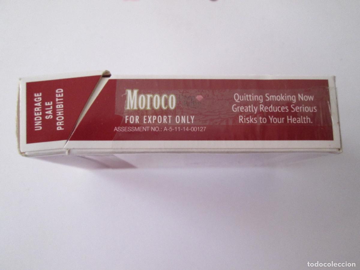 Paquetes de tabaco: PAQUETE DE TABACO VACIO - MOROCO - AMERICAN BLEND - Foto 3
