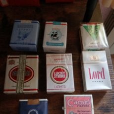 Paquetes de tabaco: 8 ANTIGUOS PAQUETES DE TABACO