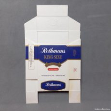 Paquetes de tabaco: ANTIGUO PAQUETE DE TABACO ROTHMANS KING SIZE. CAJETILLA NUNCA PEGADA EN FÁBRICA