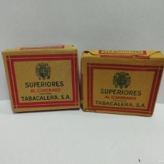 Paquetes de tabaco: LOTE 2 PAQUETES SUPERIORES (TABACO)