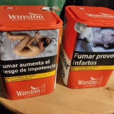 Paquetes de tabaco: LOTE 2 BOTES ENTEROS DE TABACO WINSTON