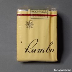 Paquetes de tabaco: PAQUETE DE TABACO RUMBO FABRICADO EN LAS ISLAS CANARIAS AÑOS 60 CON SELLO CON ÁGUILA DE SAN JUAN