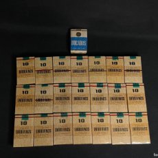 Paquetes de tabaco: LOTE DE 21 PAQUETES DE CIGARROS ENTREFINOS CORTADOS