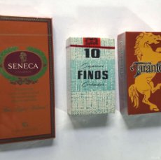 Paquetes de tabaco: 3 PAQUETES TABACO / TARANTOS - FINOS - SENECA / CAJAS SIN ABRIR / PRECINTADAS
