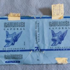 Paquetes de tabaco: ANTIGUO ENVOLTORIO PAQUETE DE TABACO CAULOISES ORIGINAL