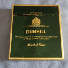 Paquetes de tabaco: ANTIGUO ENVOLTORIO PAQUETE DE TABACO DUNHILL MENTHOL ORIGINAL