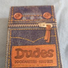 Paquetes de tabaco: ANTIGUO ENVOLTORIO PAQUETE DE TABACO DUDES ORIGINAL