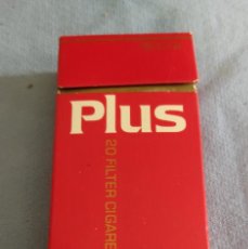 Paquetes de tabaco: ANTIGUO ENVOLTORIO PAQUETE DE TABACO PLUS ORIGINAL