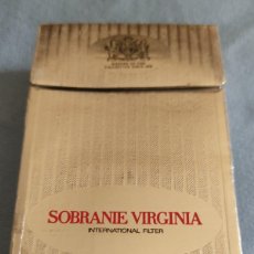 Paquetes de tabaco: ANTIGUO ENVOLTORIO PAQUETE DE TABACO SOBRANIE VIRGINIA ORIGINAL