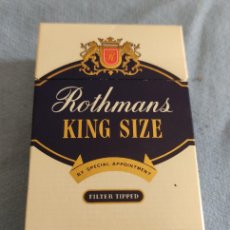 Paquetes de tabaco: ANTIGUO ENVOLTORIO PAQUETE DE TABACO ROTHMANS KING SIZE ORIGINAL