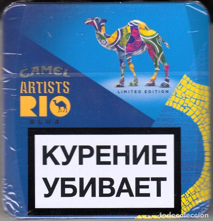 camel cigarettes russia camel: lata serie ”rio artists blue” 4, rusia,