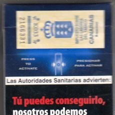 Paquetes de tabaco: CAMEL: ACTIVE, ESPAÑA SELLO FISCAL CANARIAS. VACÍA, EXCELENTE ESTADO - CLC