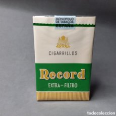 Paquetes de tabaco: PAQUETE CIGARRILLOS RECORD EXTRA LARGOS FABRICADOS POR CITA, COMPAÑÍA INSULAR DE TABACOS EN CANARIAS