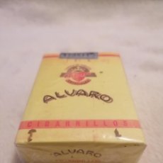 Paquetes de tabaco: PAQUETE DE TABACO ALVARO CORTOS, 20 CIGARRILLOS SIN ABRIR, NUEVO