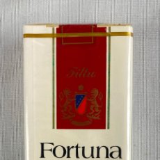 Paquetes de tabaco: FORTUNA ANTIGUO PAQUETE 20 CIGARRILLOS RUBIOS FORTUNA PRECINTADO EXPORTACIÓN AÑOS 80