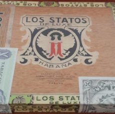 Paquetes de tabaco: CAJA DE PUROS LOS STATOS DE LUXE, SIN ABRIR
