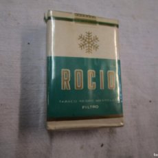 Paquetes de tabaco: CAJETILLA TABACO TABACALERA CIGARRILLOS ' ROCIO ' NEGRO MENTOLADO FILTRO, CAJA BLANDA, SIN ABRIR +