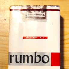 Paquetes de tabaco: PAQUETE PRECINTADO RUMBO EXTRA FILTRO AÑOS 70