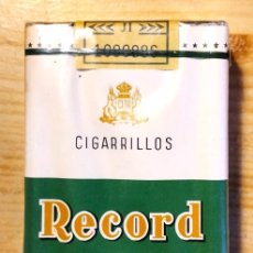 Paquetes de tabaco: PAQUETE DE TABACO RECORD EXTRA FILTRO AÑOS 70