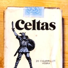 Paquetes de tabaco: PAQUETE DE TABACO CELTAS CORTOS LLENO AÑOS 70