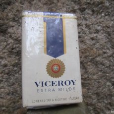 Paquetes de tabaco: CAJETILLA PAQUETE TABACO CIGARRILLOS SIN ABRIR ' VICEROY ' USA, CAJA BLANDA. - 70,S + INFO