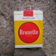 Paquetes de tabaco: CAJETILLA PAQUETE TABACO CIGARRILLOS SIN ABRIR ' BRUNETTE ' ALEMANIA, CAJA BLANDA 70,S + INFO