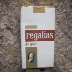 Paquetes de tabaco: CAJETILLA PAQUETE TABACO CIGARRILLOS SIN ABRIR ' REGALIAS DE GOYA ' 10CM USA, CAJA BLANDA 70,S +INFO