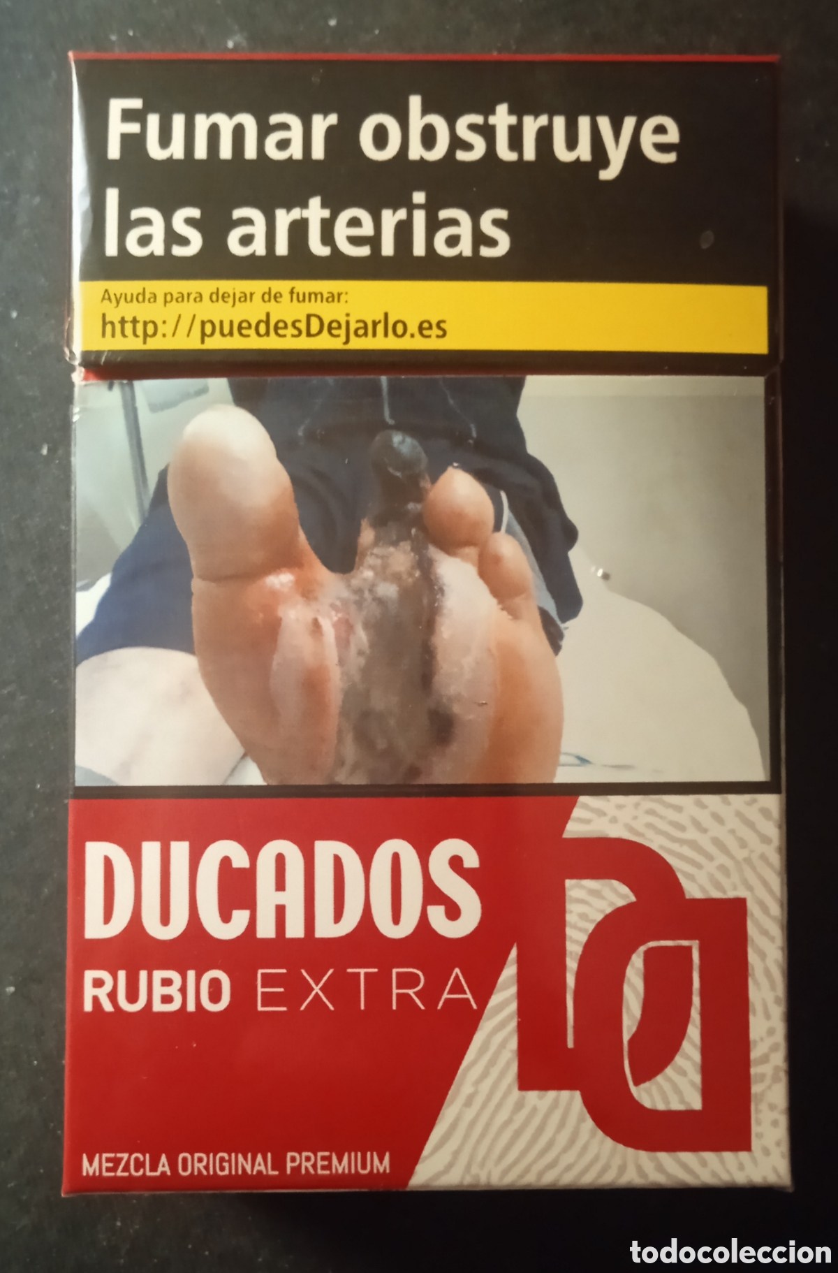 Paquetes de tabaco: CAJETILLA DUCADOS RUBIO/VAC&Iacute;A - Foto 1
