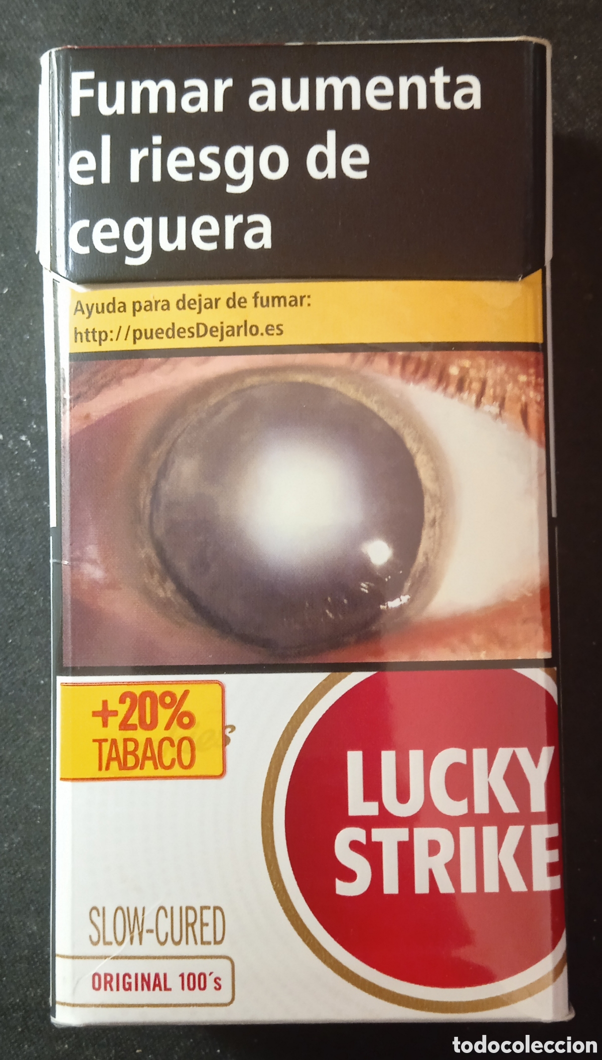Paquetes de tabaco: CAJETILLA LUCKY STRIKE LARGO/VAC&Iacute;A - Foto 1