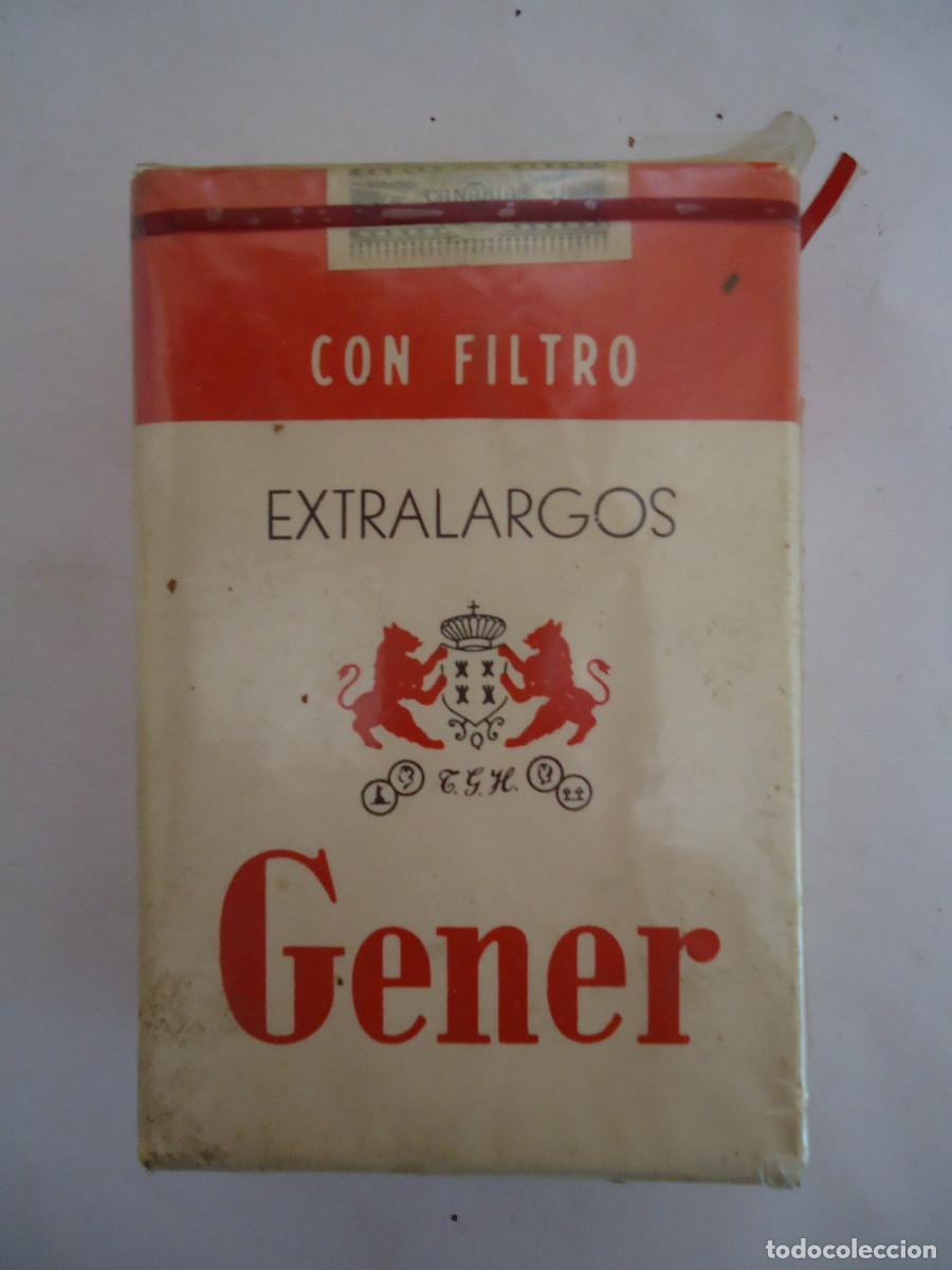 Paquetes de tabaco: PAQUETE DE CIGARRILLOS EXTRALARGOS MARCA GENER. - Foto 1