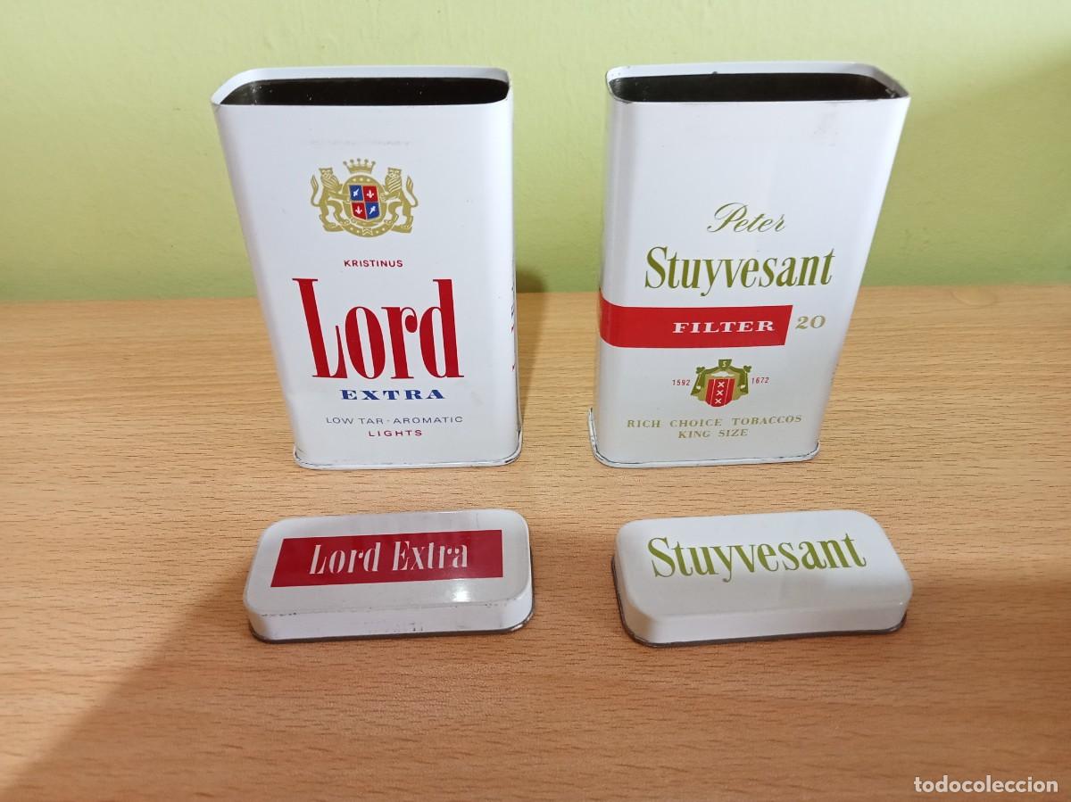 Paquetes de tabaco: 2 Cajas de laton para cigarrillos. - Foto 2