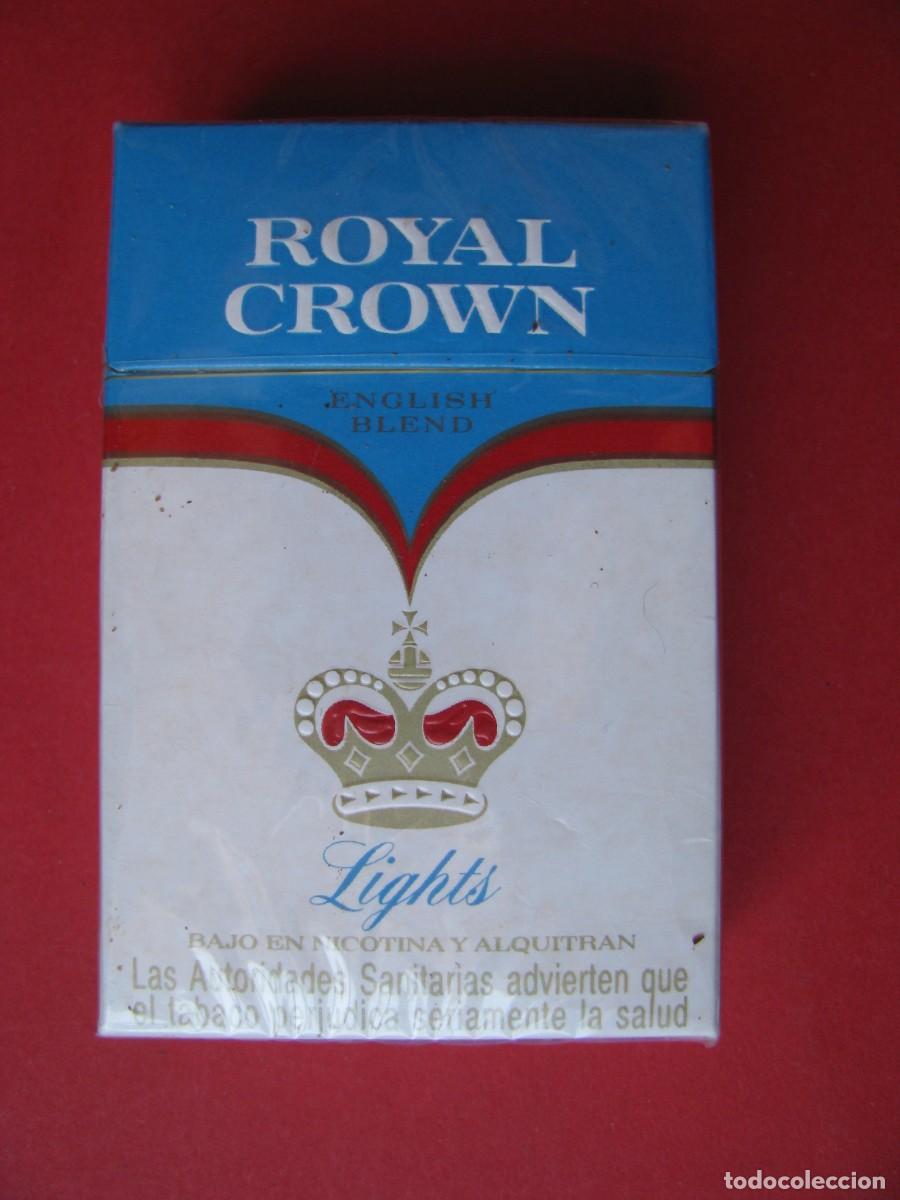 Paquetes de tabaco: PAQUETE TABACO ROYAL CROWN LIGHT. SIN ABRIR. - Foto 1