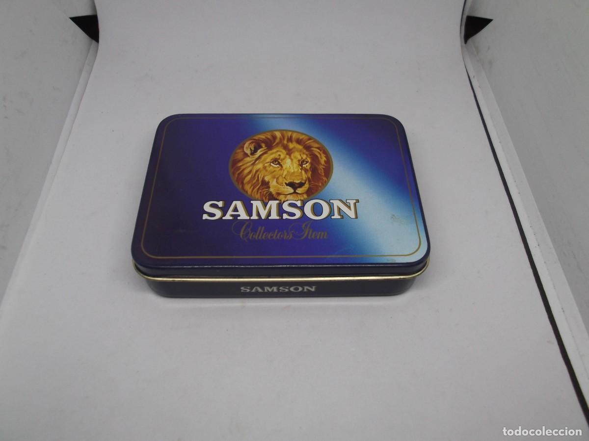 Paquetes de tabaco: Caja met&aacute;lica de tabaco Samson vacia - Foto 1