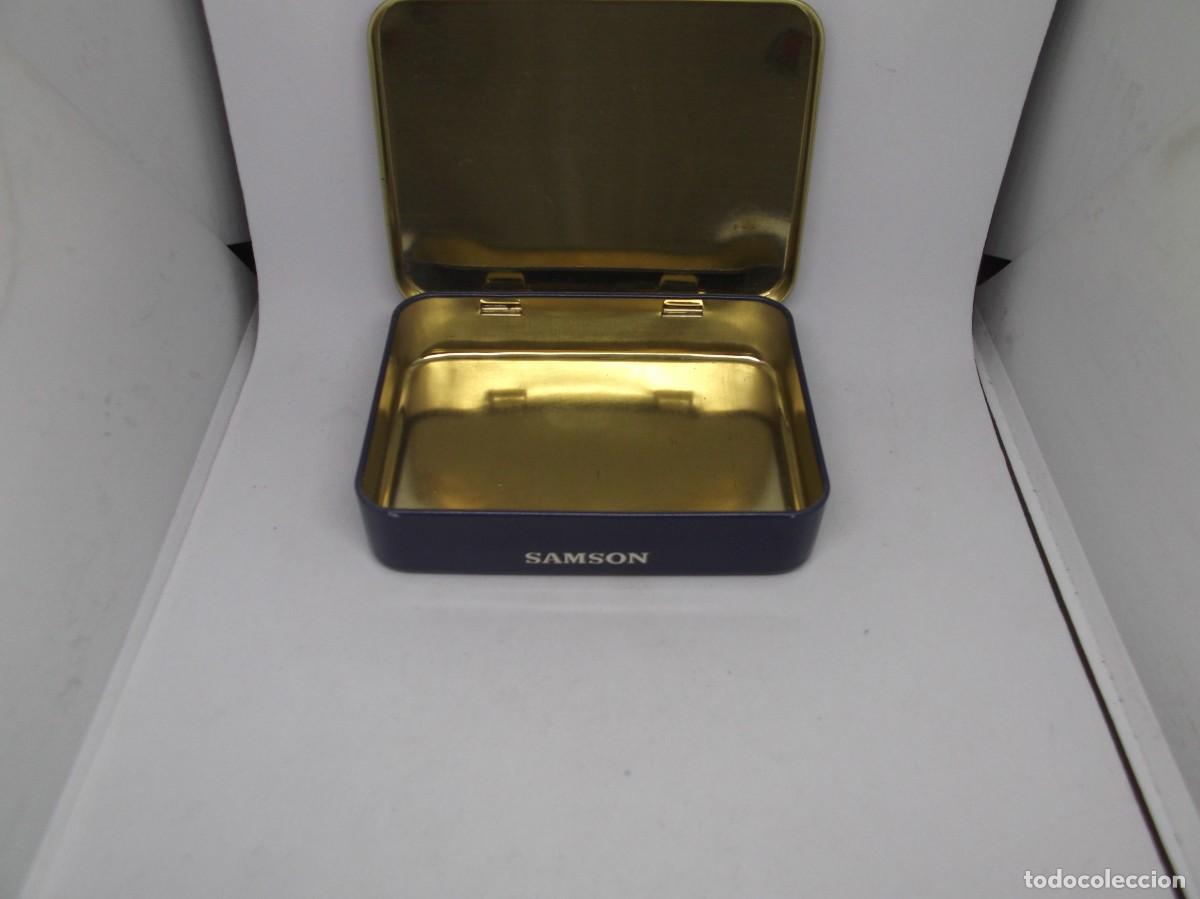 Paquetes de tabaco: Caja met&aacute;lica de tabaco Samson vacia - Foto 2