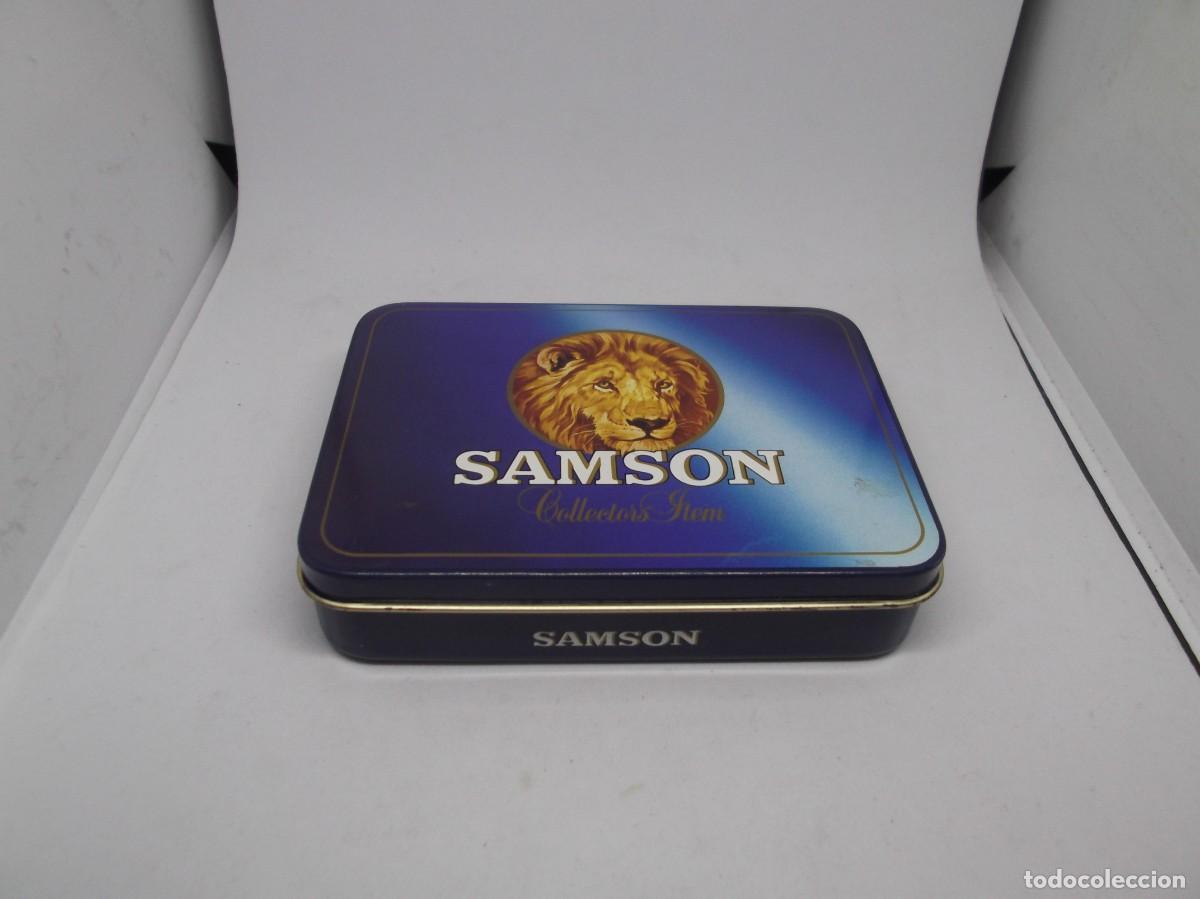 Paquetes de tabaco: Caja met&aacute;lica de tabaco Samson vacia - Foto 3