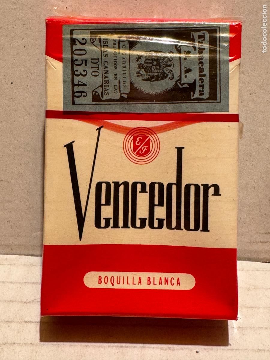 Paquetes de tabaco: ANTIGUO PAQUETE DE TABACO VENCEDOR - Foto 2