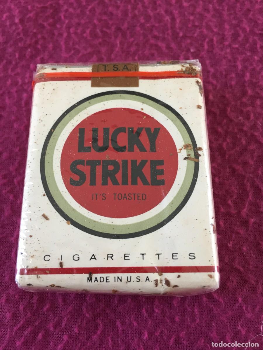 Paquetes de tabaco: ANTIGUO PAQUETE DE TABACO / CIGARRILLOS LUCKY STRIKE - PRECINTADO SIN ABRIR