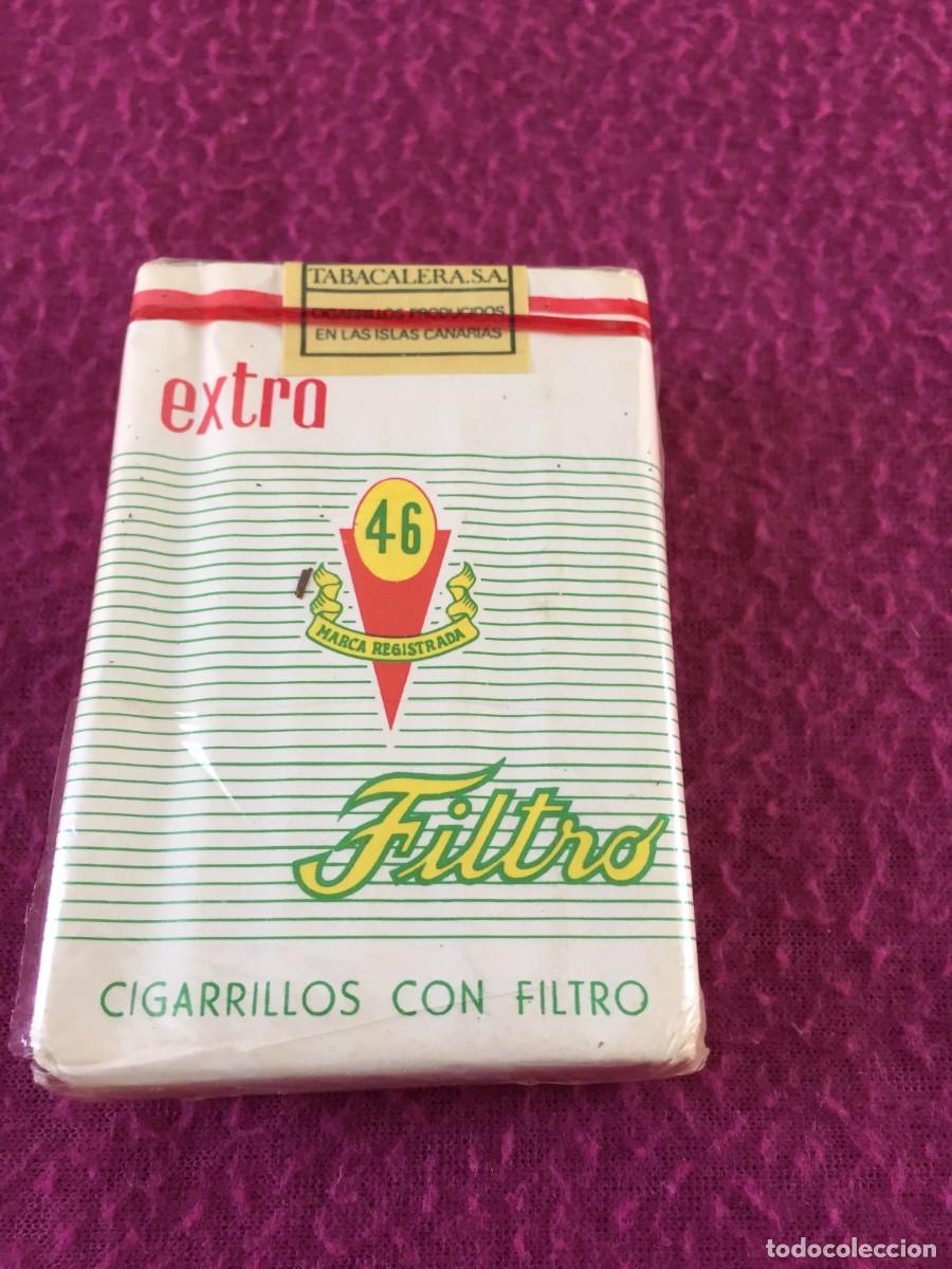Paquetes de tabaco: PAQUETE DE CIGARRILLOS TABACO EXTRA 46 FILTRO PRECINTADO (CANARIAS)