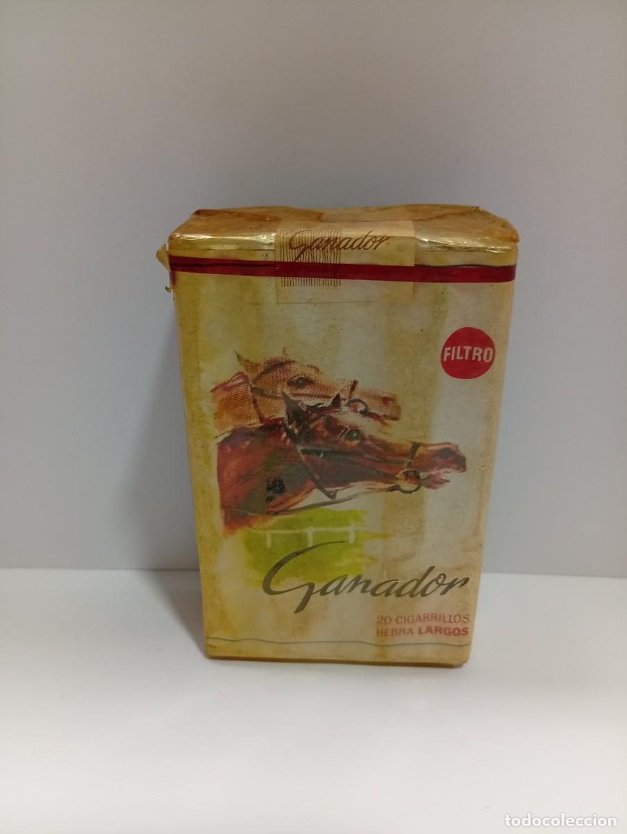 Paquetes de tabaco: PAQUETE DE TABACO. GANADOR. CERRADO. 20 CIGARRILLOS HEBRA LARGOS. FILTRO. TABACALERA, S.A.